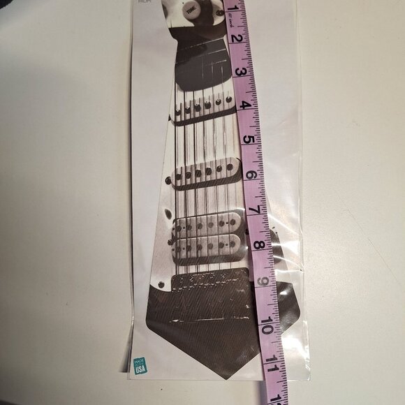 Big Guy Sticky Ties Guitar Fabric Reusable Peel Stick Sticker Tie 11" evREwares - Picture 2 of 8